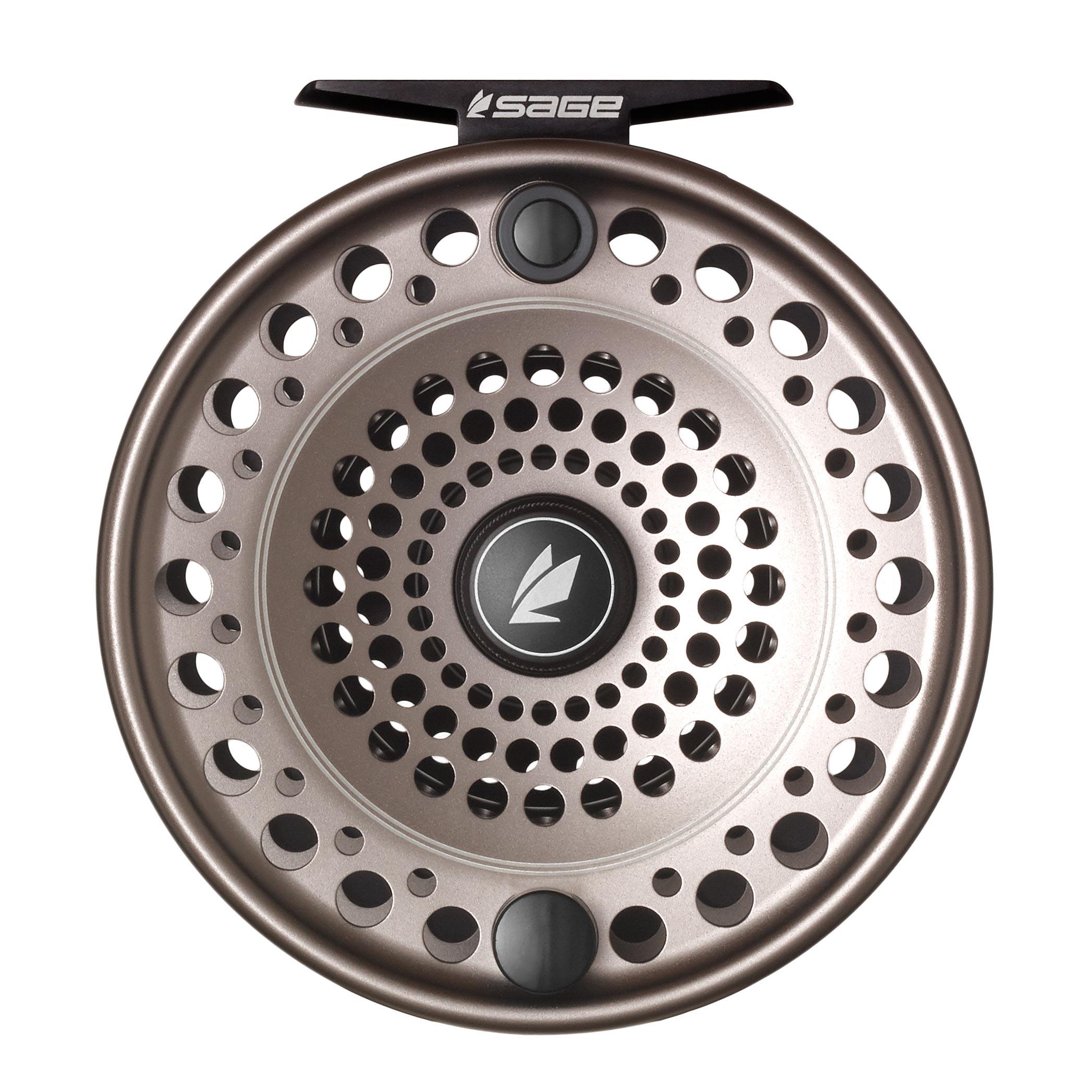 Sage Spey Reel in Stealth and Silver